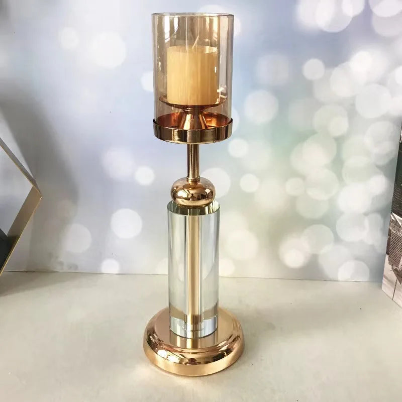 bougeoir vintage doré unique