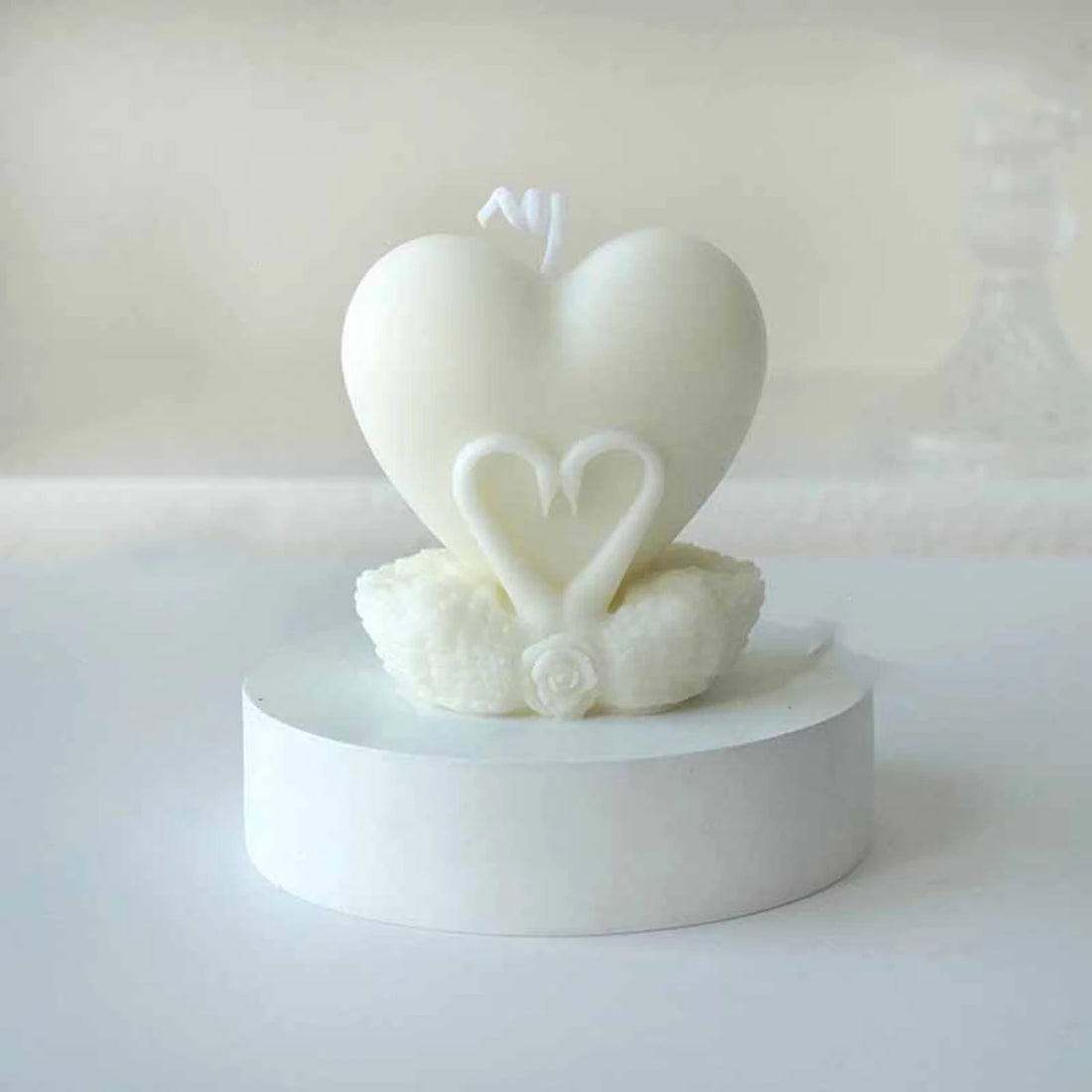 bougie mariage blanche raffinée douce