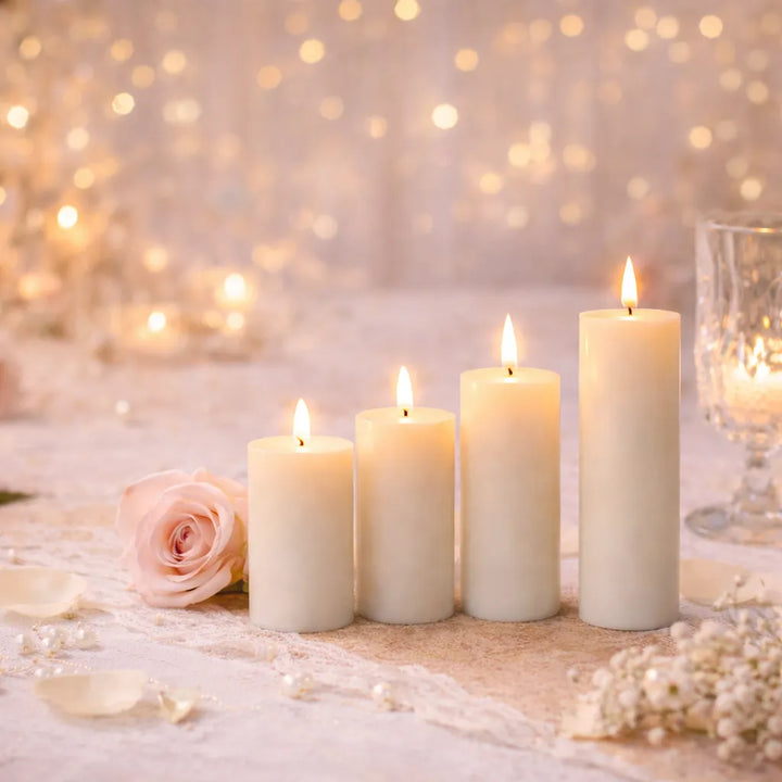 bougies LED sans flamme décoratives raffinée