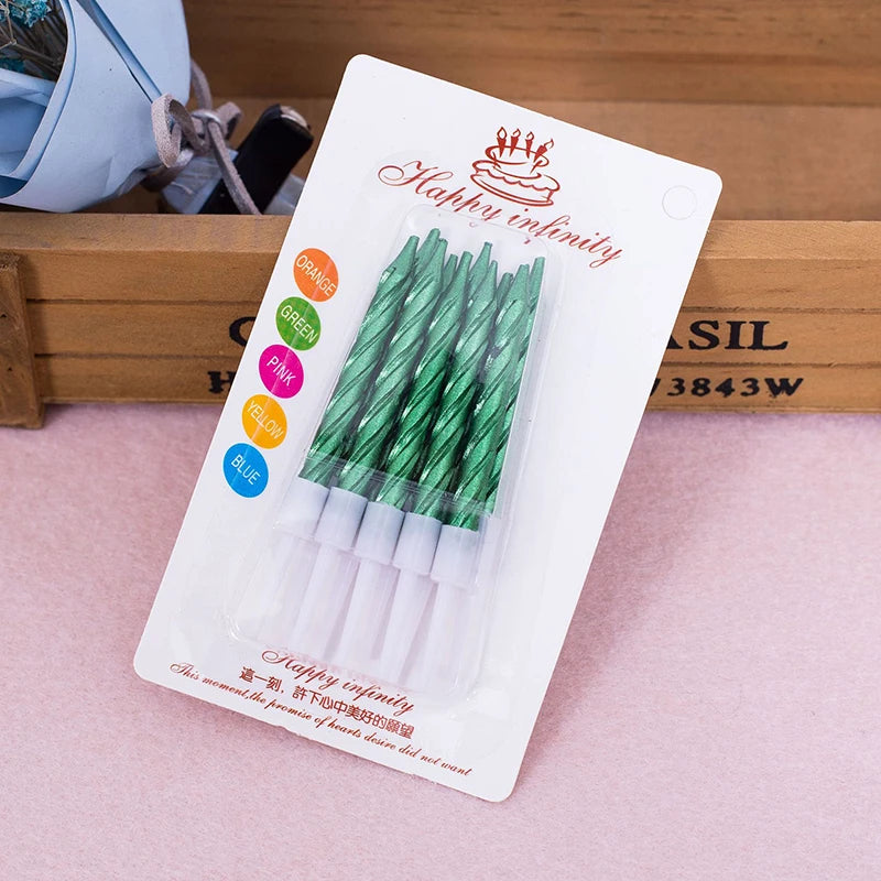 bougies d’anniversaire vertes