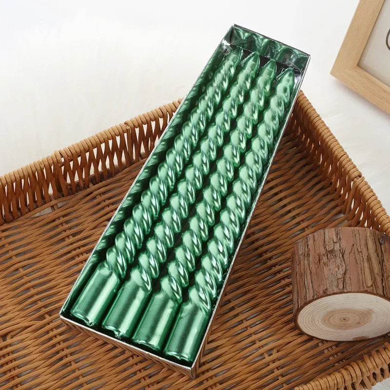 bougies mariage torsadées  chic