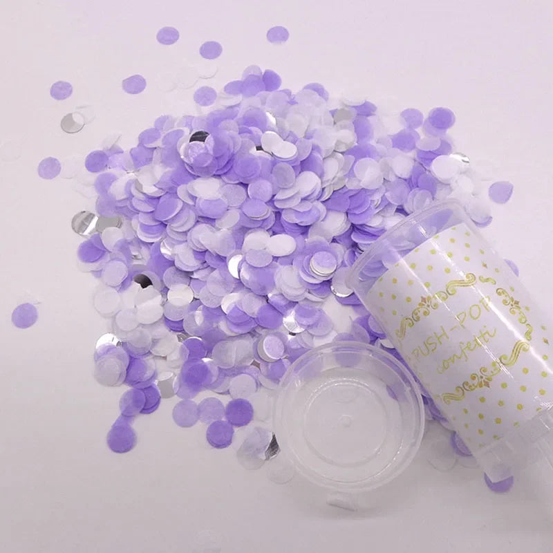 canon à confettis mauves Festif
