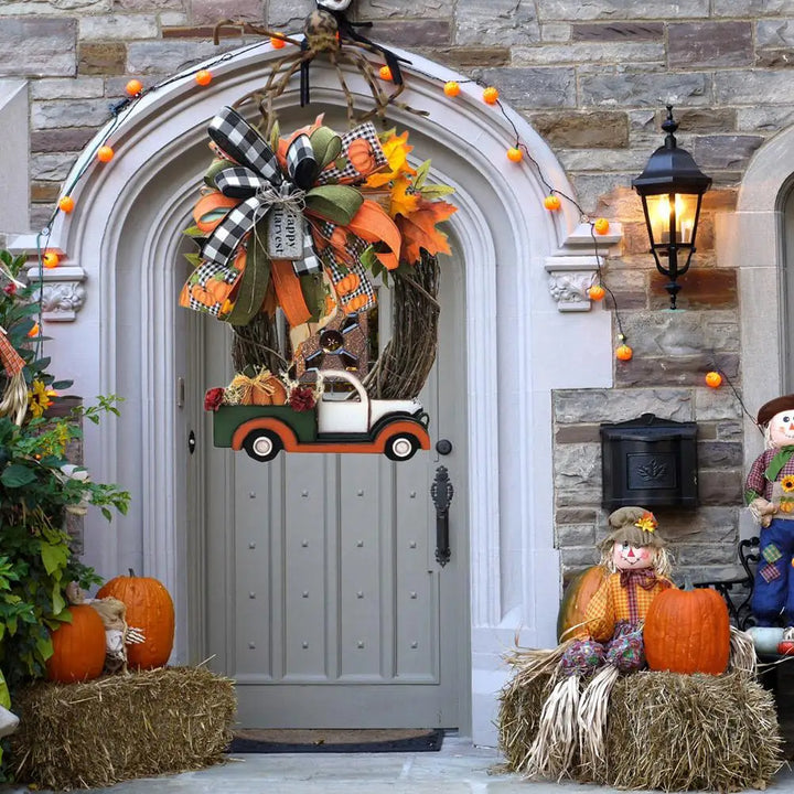couronne vintage halloween festive