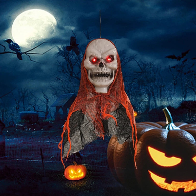 crâne avec tissu de gaze à suspendre originale