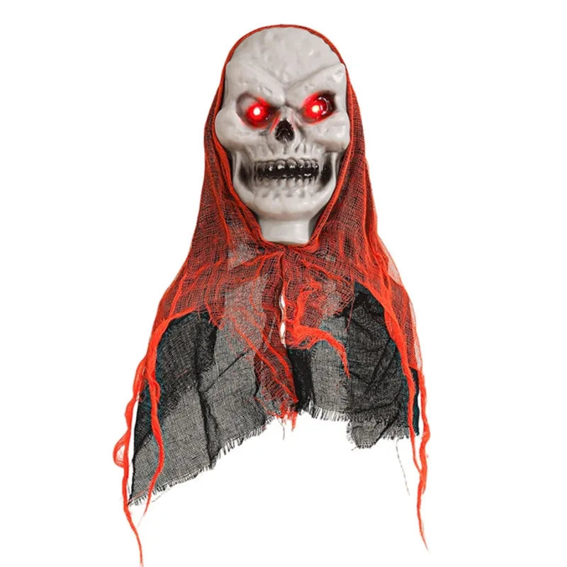 crâne avec tissu de gaze à suspendre unique