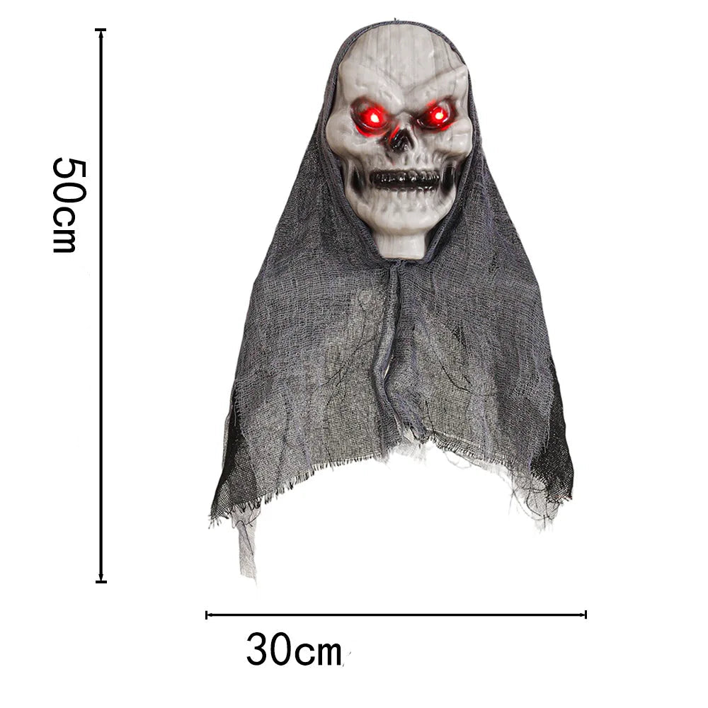 crâne à suspendre halloween