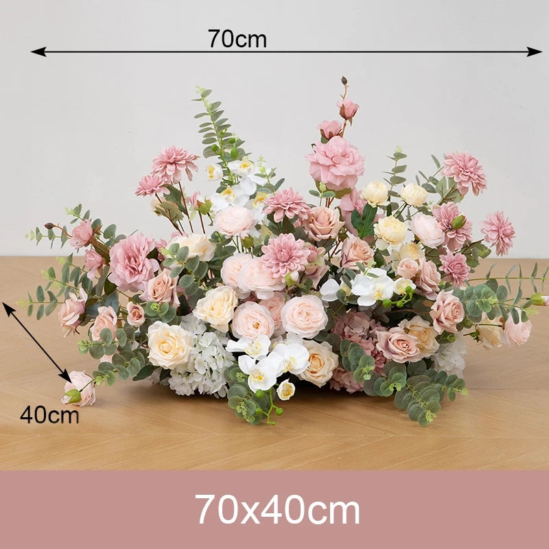 fleurs artificielles roses design pour arche  spéciale