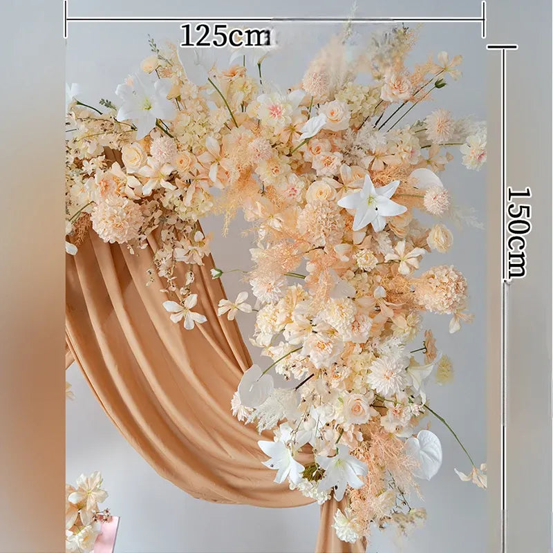 fleurs élégantes déco arche mariage