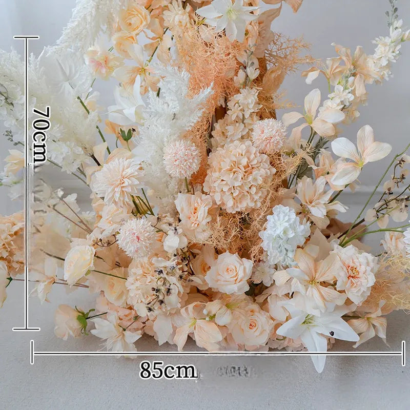 fleurs élégantes déco arche mariage chic