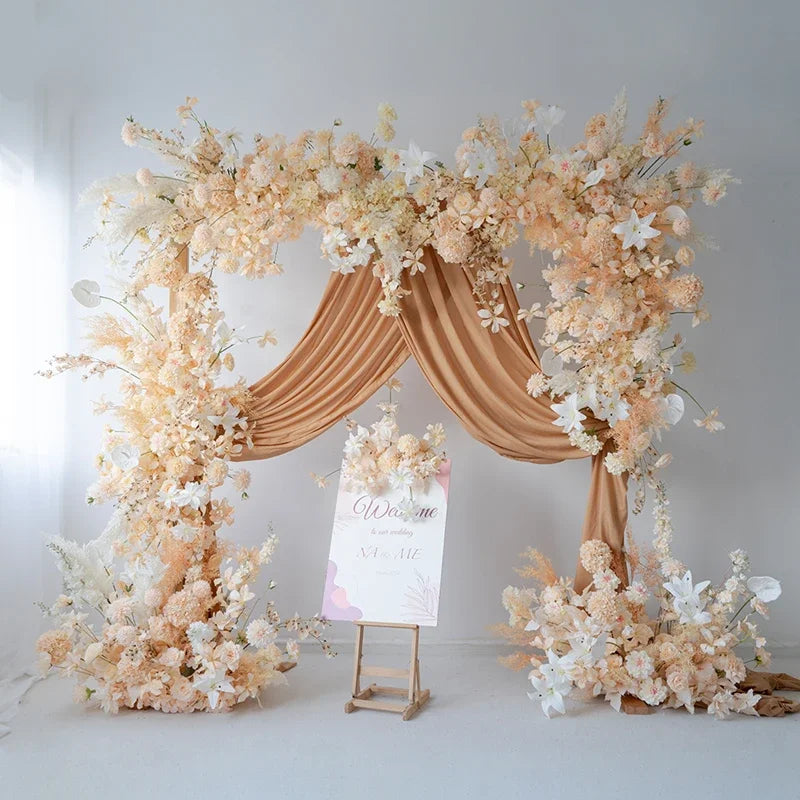 fleurs élégantes déco arche mariage unique