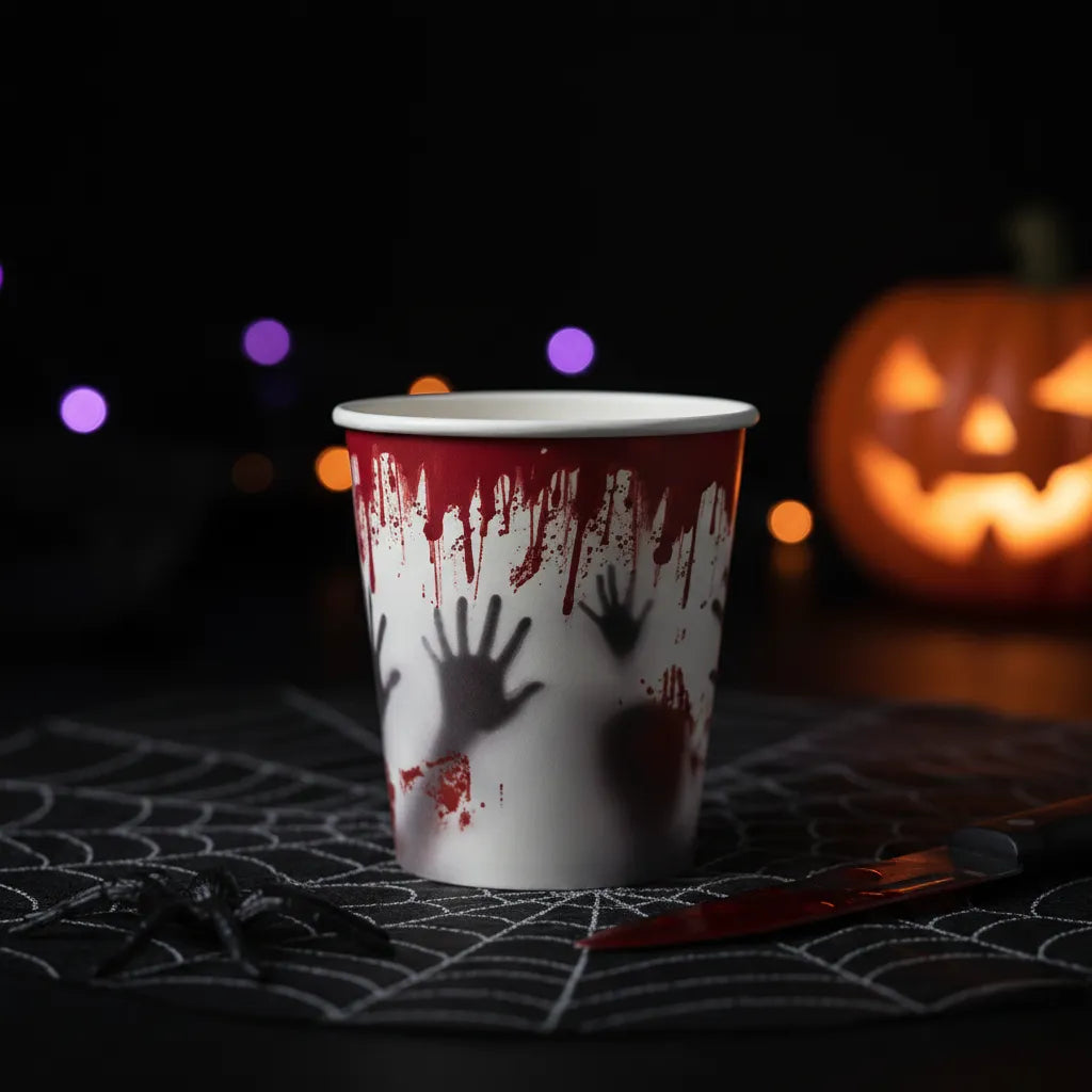 gobelet jetable sanglant halloween festif