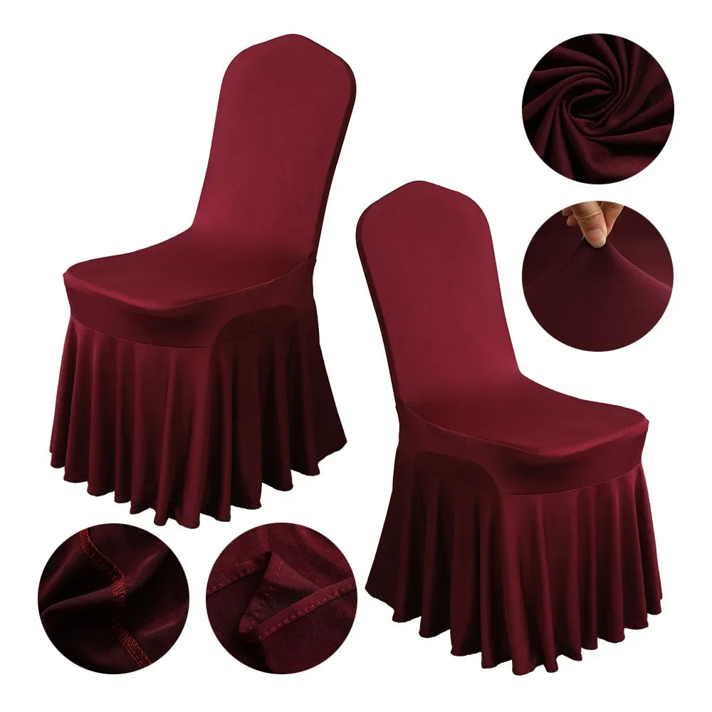 housse de chaise mariage bordeaux design chic
