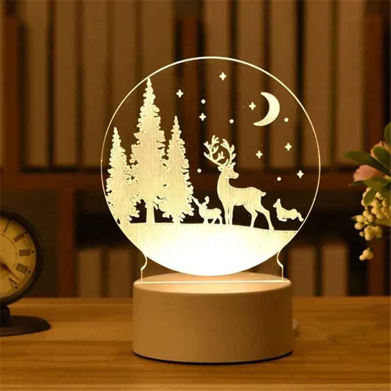 lampe noël hiver design