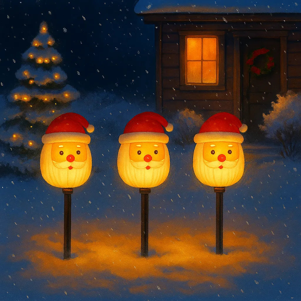 lampe solaire jardin noël décorative moderne