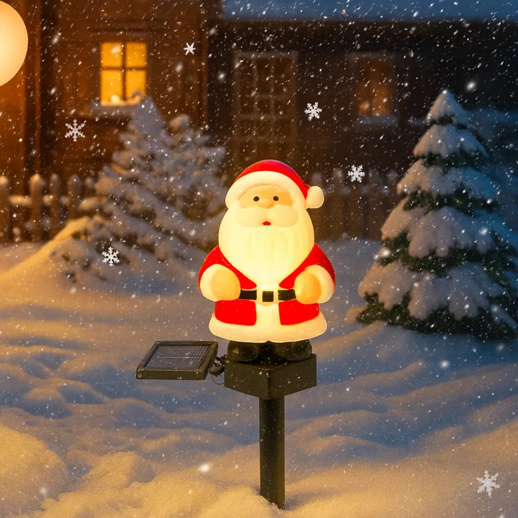 lampe solaire pour jardin noël moderne