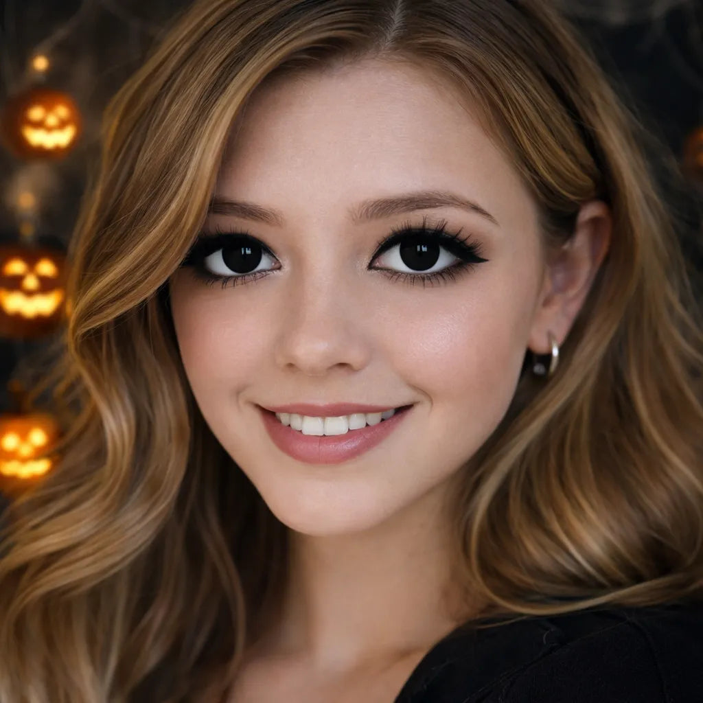 lentille_halloween_noir élégante