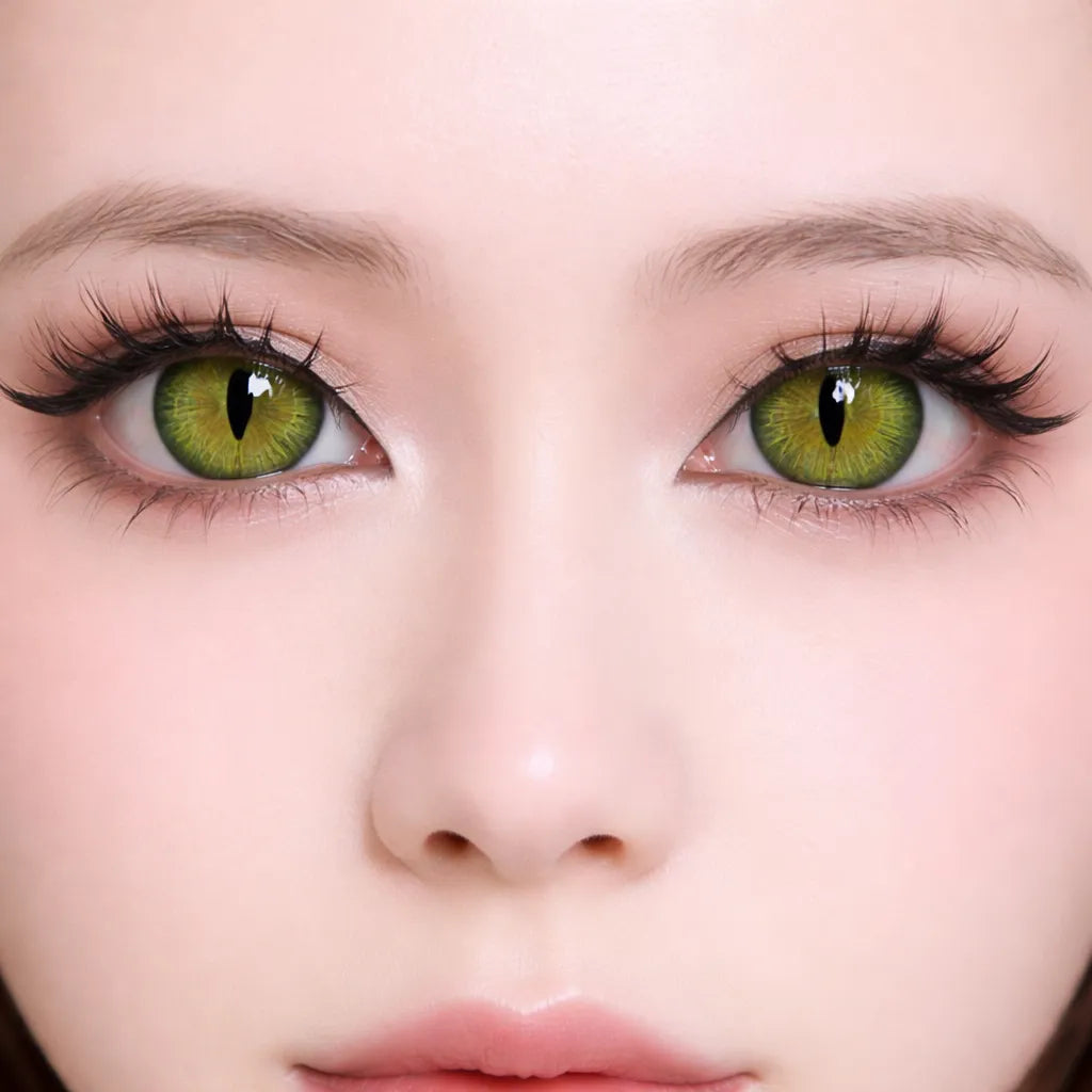 lentilles halloween vertes 