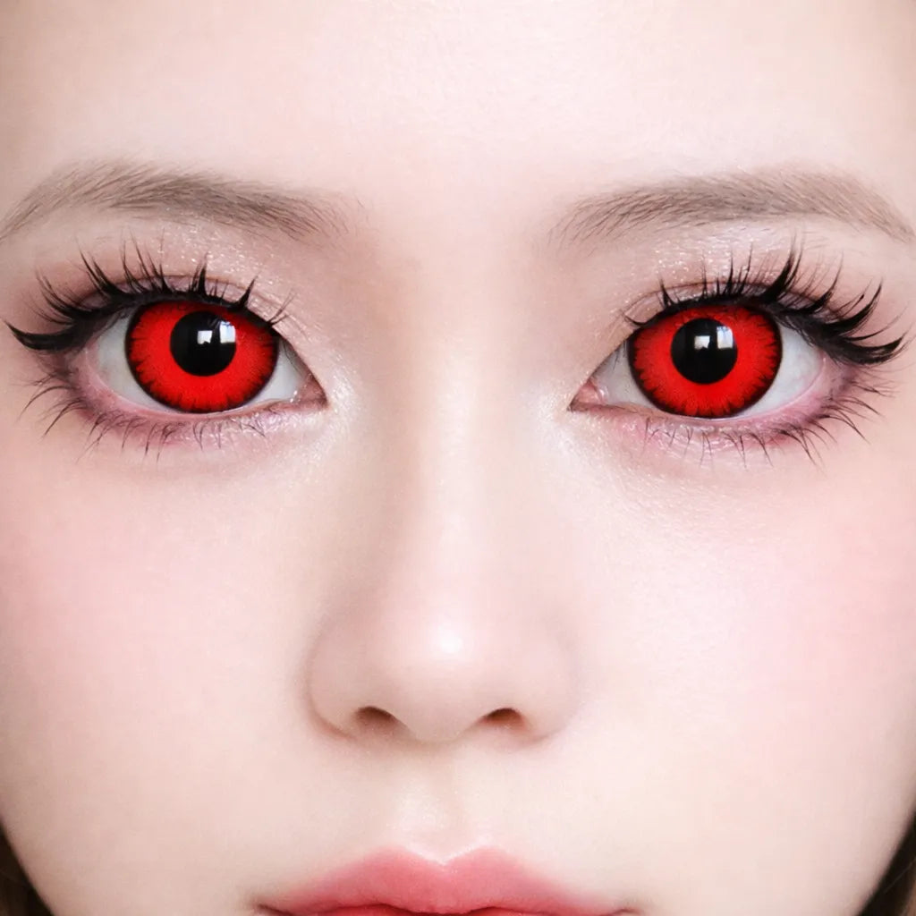 lentilles rouges pour halloween durable