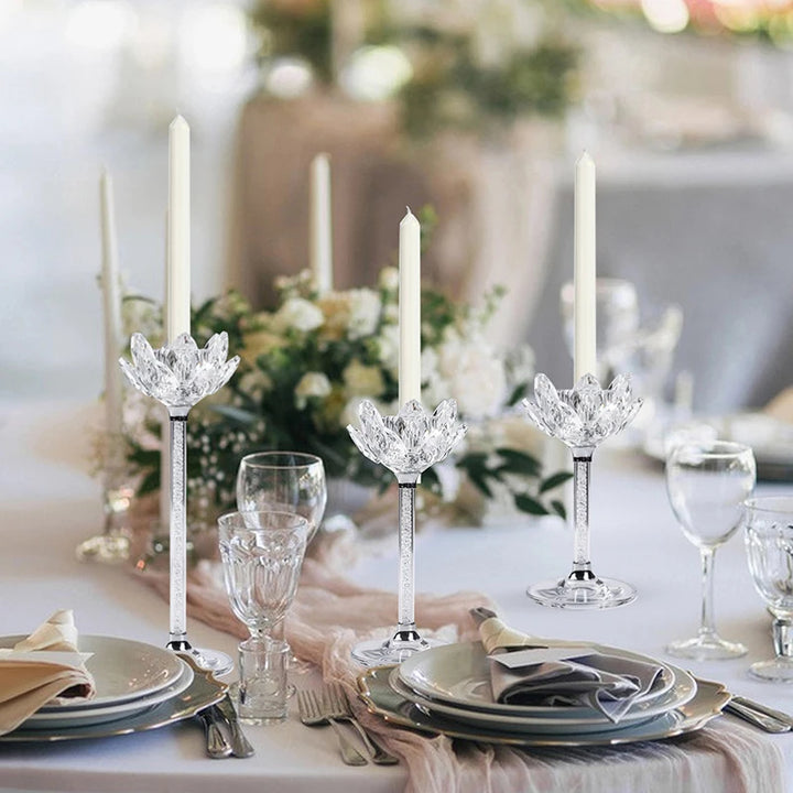 lot de bougeoirs artistiques mariage