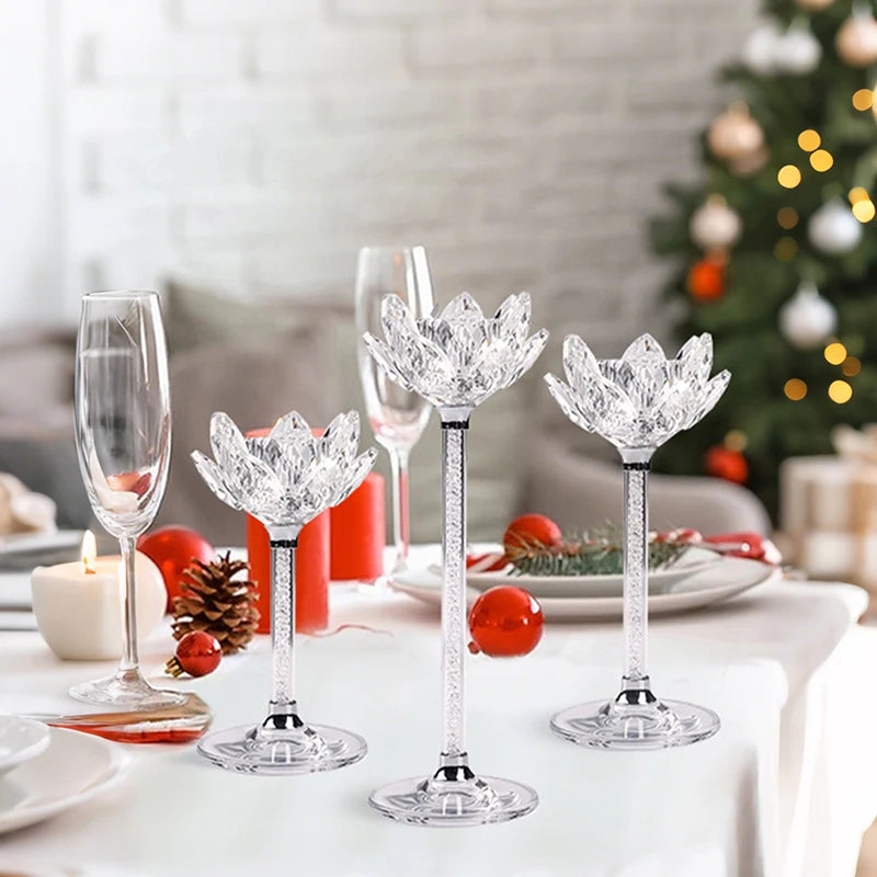 lot de bougeoirs artistiques mariage raffinée