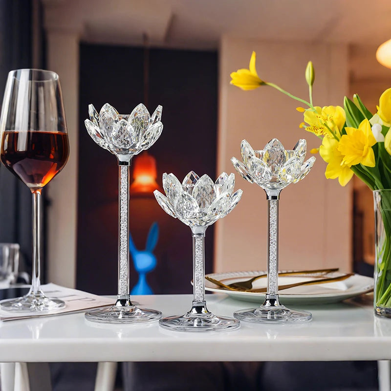 lot de bougeoirs artistiques mariage unique