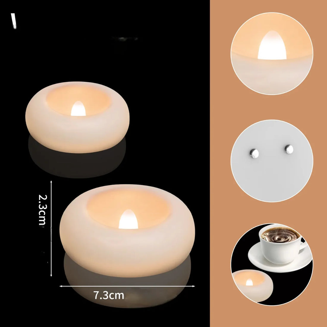 lot de bougies flottantes led mariage originale