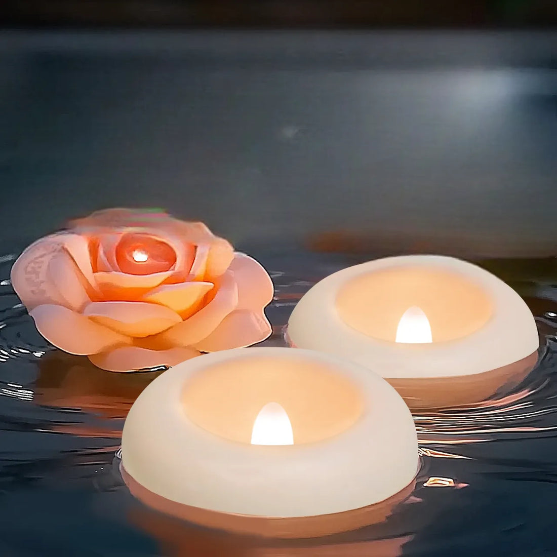 lot de bougies flottantes led mariage spéciale