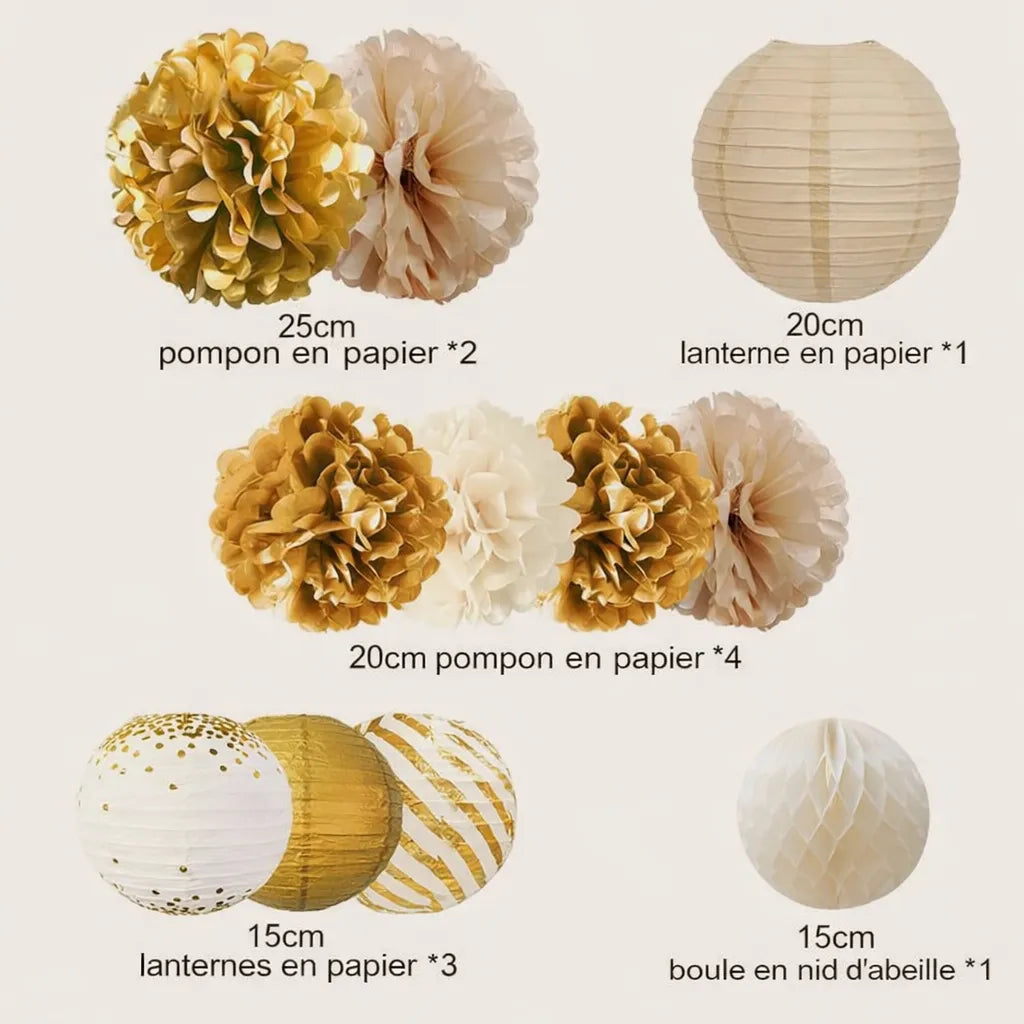 lot de lampions élégants pour mariage spécial