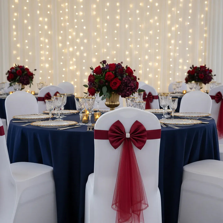 nœud décoratif chaise mariage raffiné