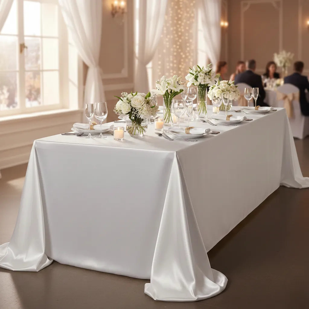 nappe blanche mariage unique