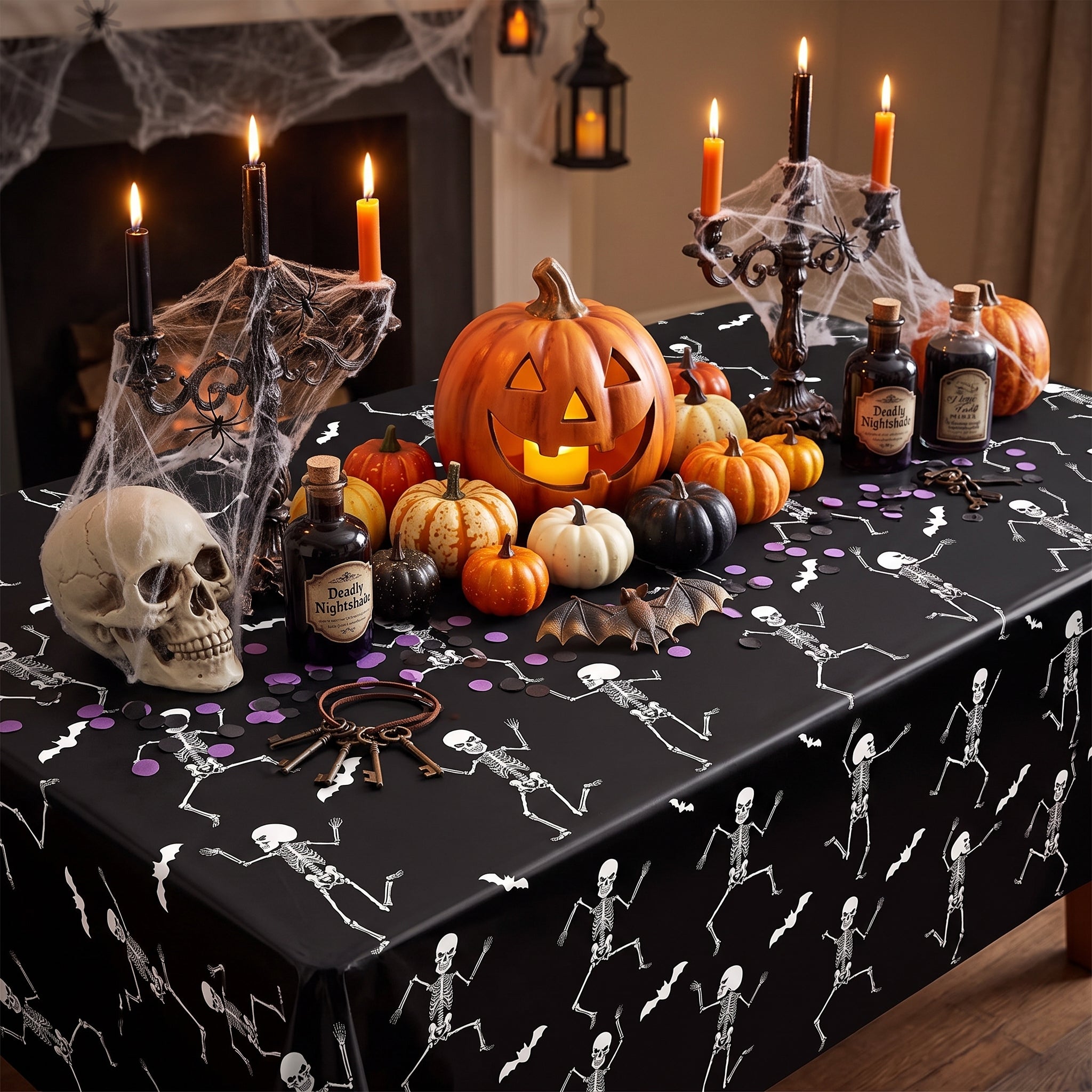 nappe halloween squelette dansant