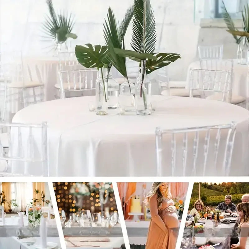 nappe mariage ronde raffiné