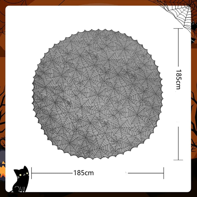 nappe ronde toile d’araignée
