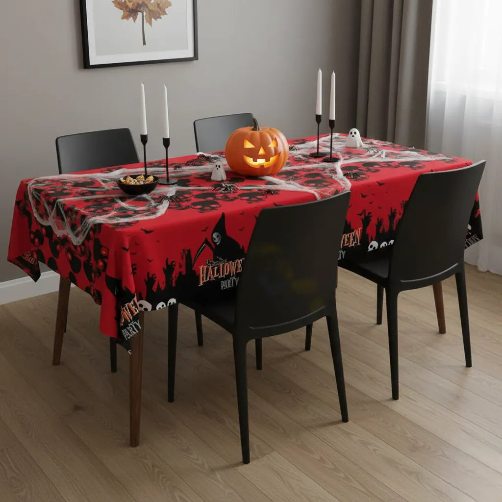 nappe rouge halloween effrayant