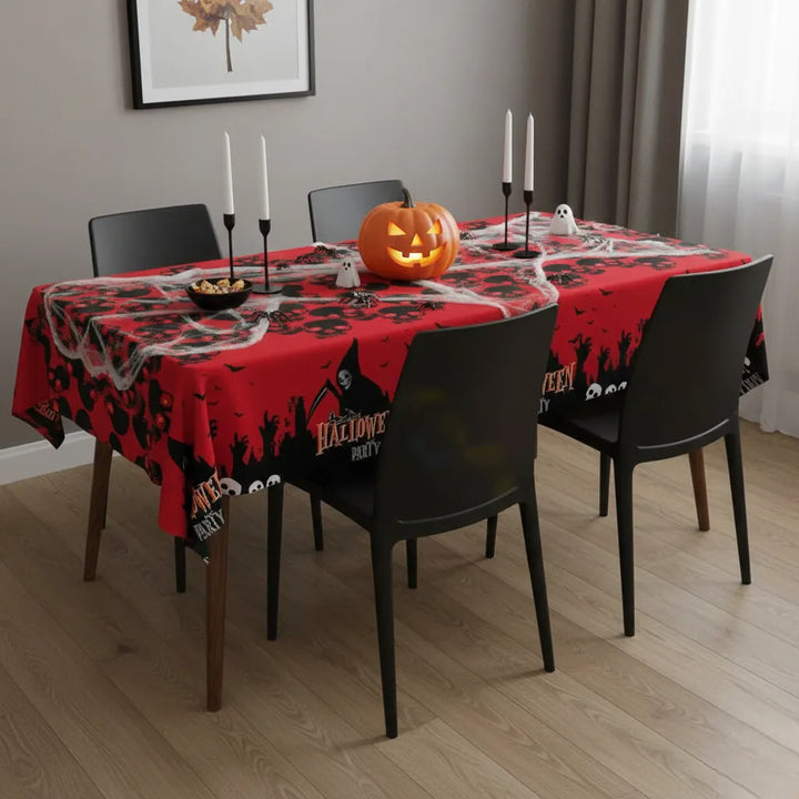 nappe rouge halloween effrayant