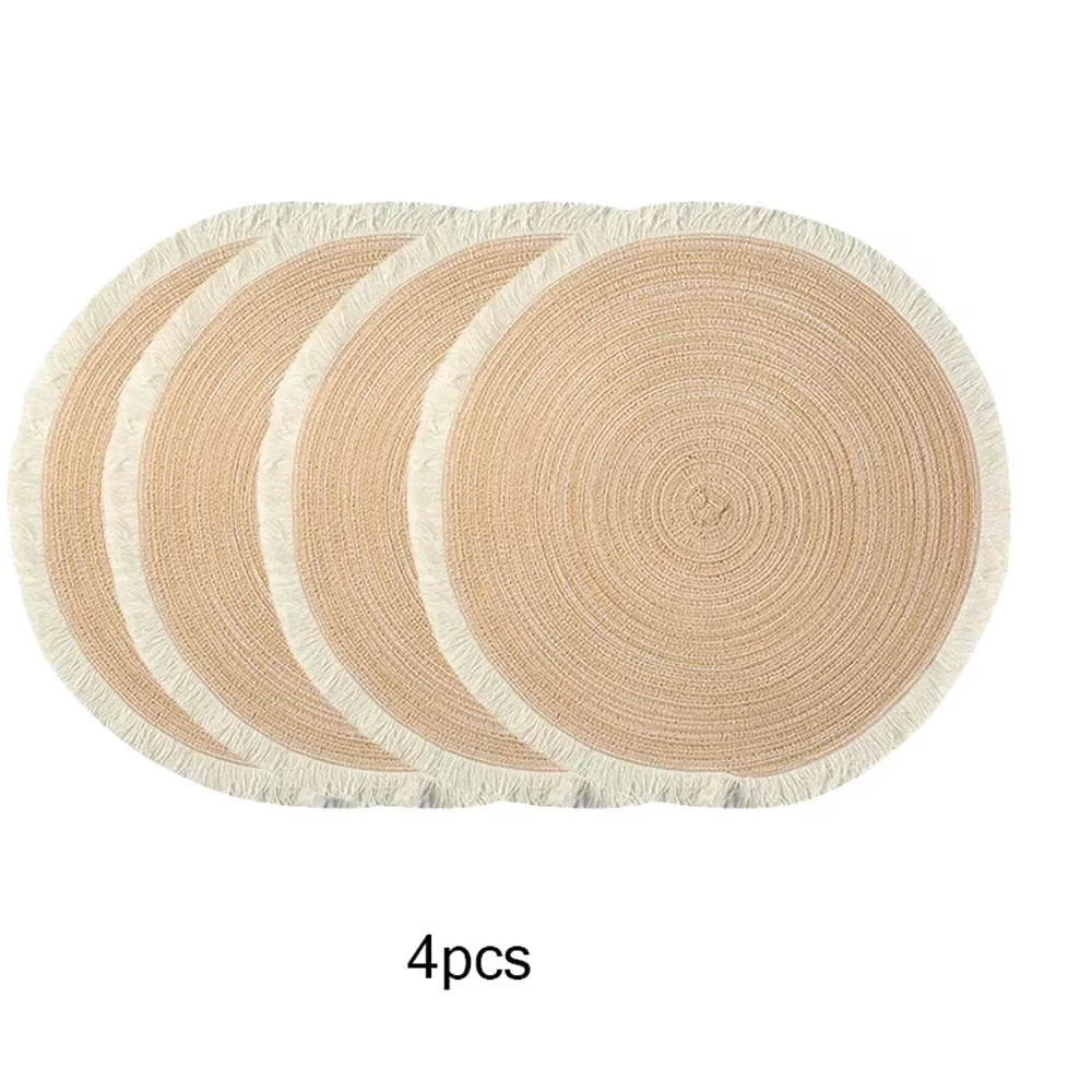 napperon mariage à franges