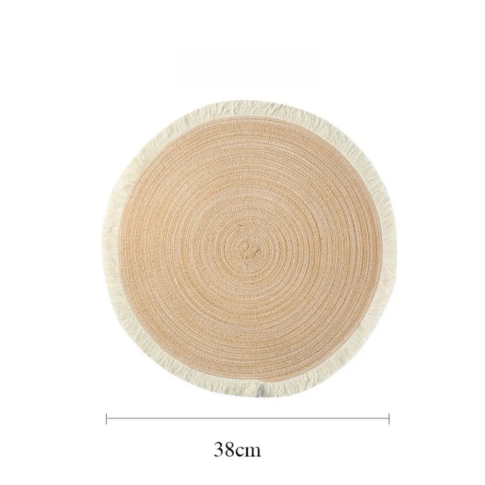 napperon mariage à franges unique