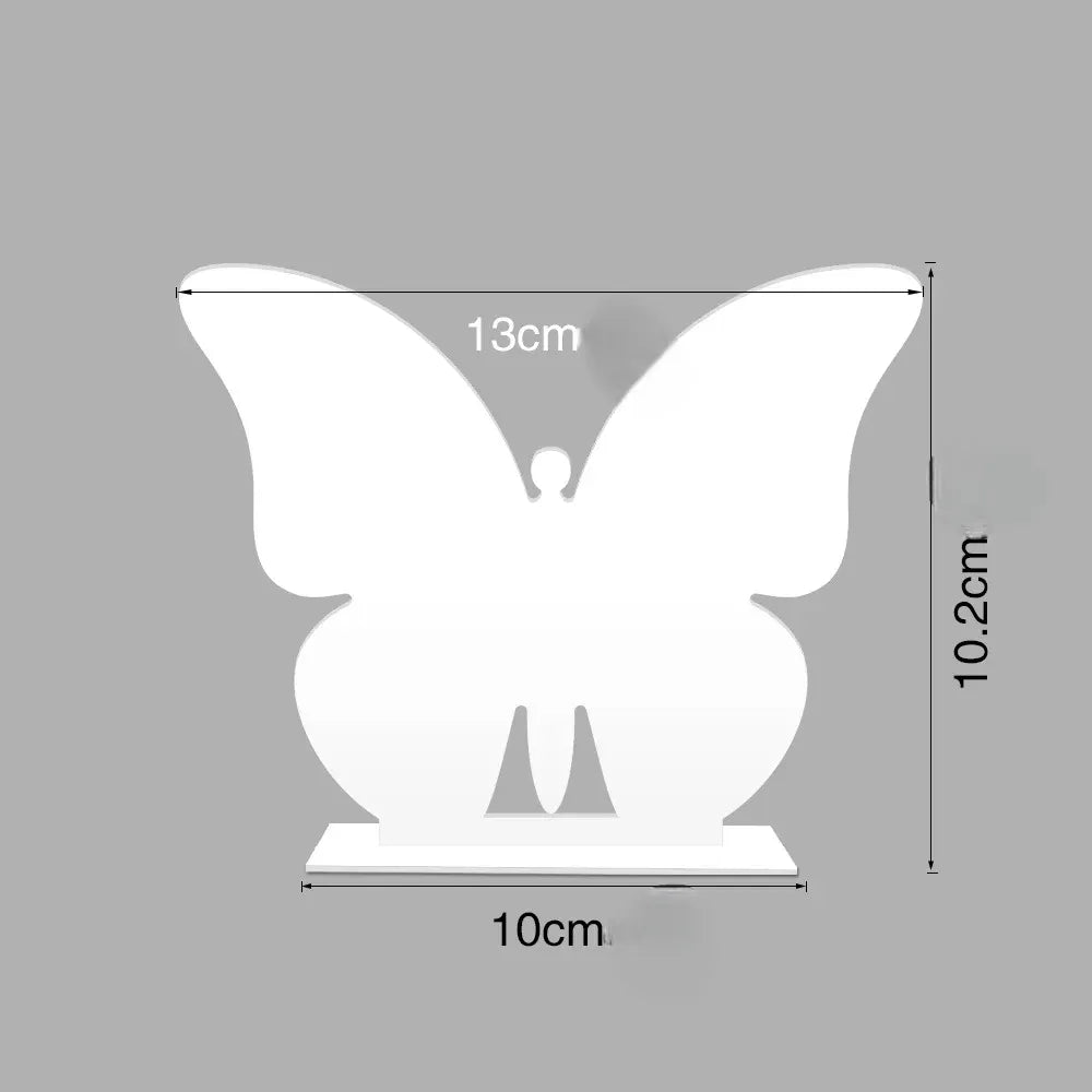 numéro de table mariage papillon blanc vierge unique