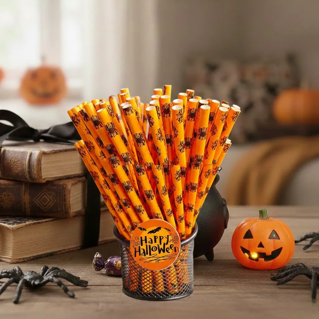 paille orange araignée spéciale