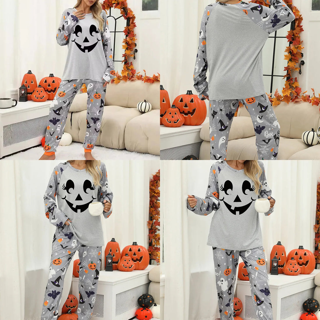 pyjama halloween gris confortable originale