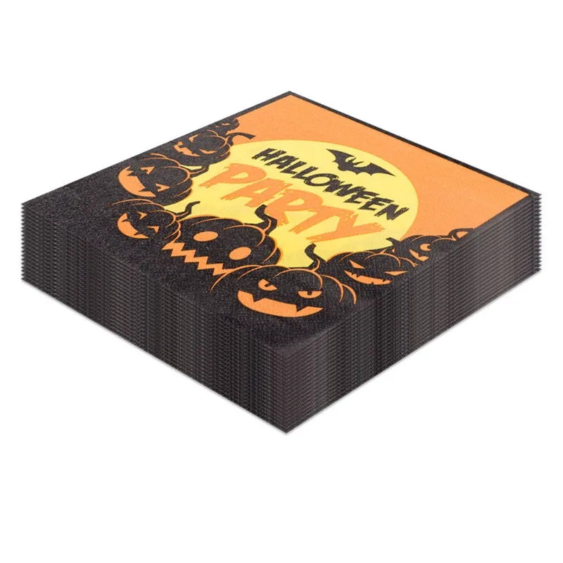 serviette jetable halloween party légère