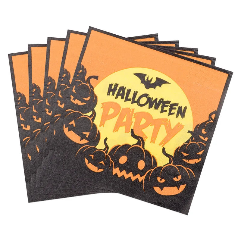 serviette jetable halloween party originale