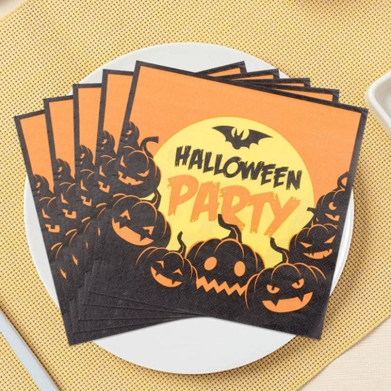 serviette jetable halloween party unique