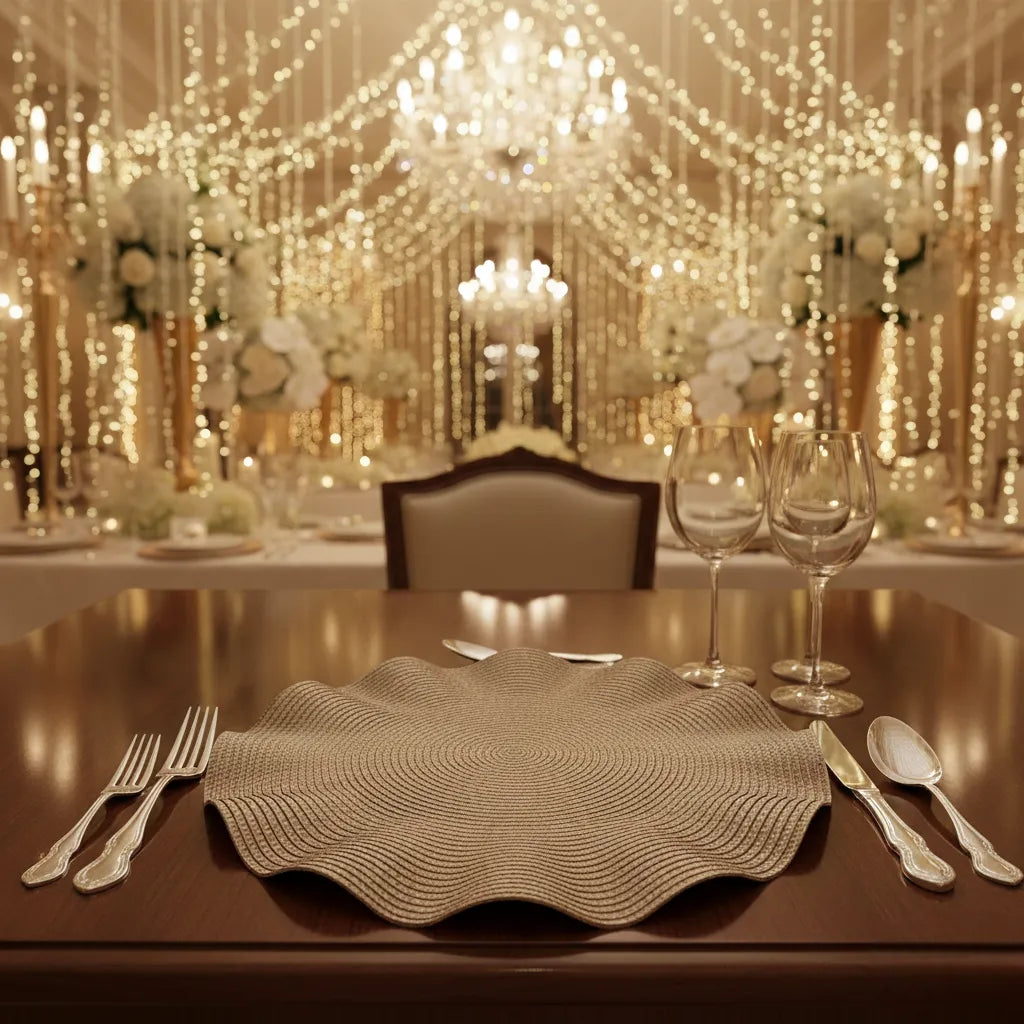 set de table design ondulé  chic