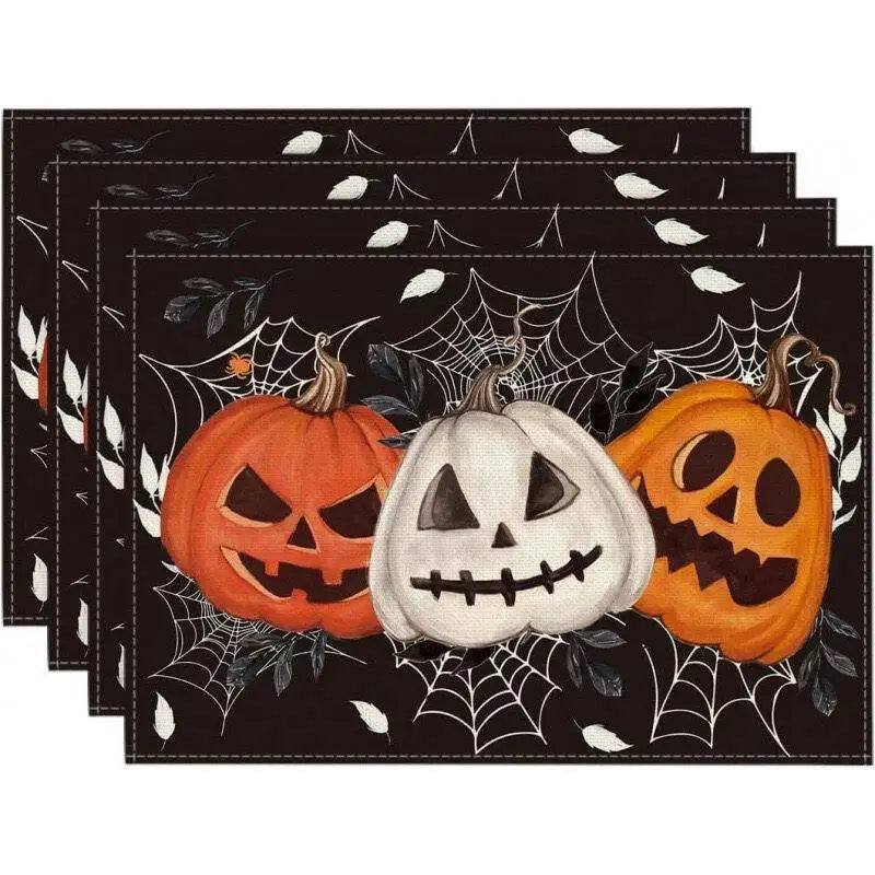set de table halloween à motif terrifiant original