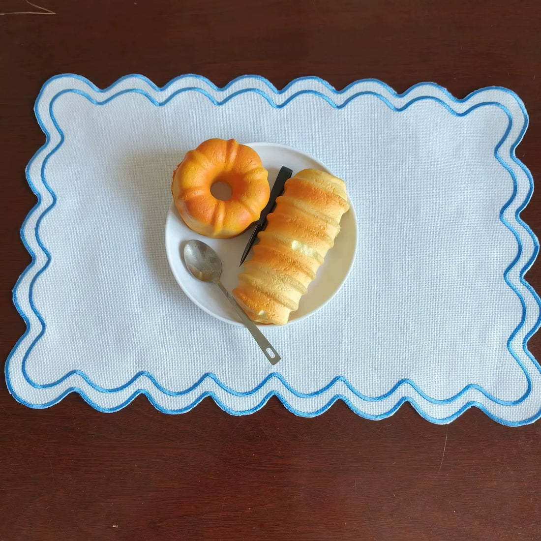 set de table rustique ondulé