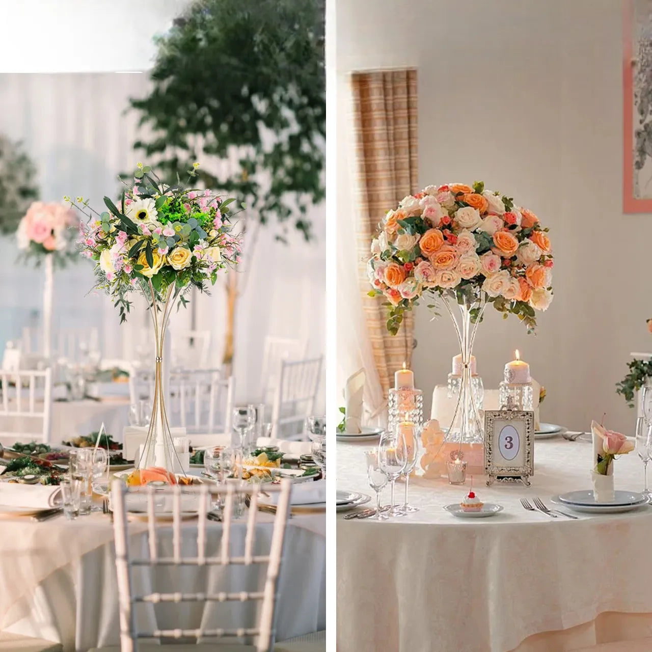 support centre de table mariage​ doux