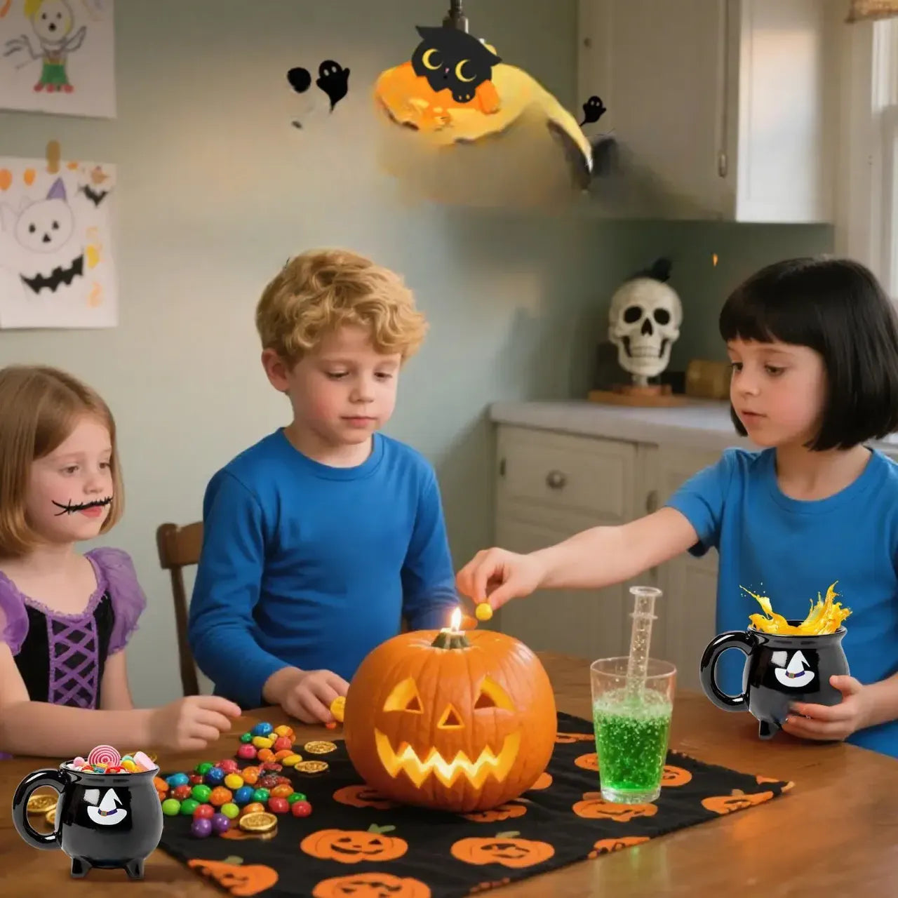 tasse chaudron de sorcière magique