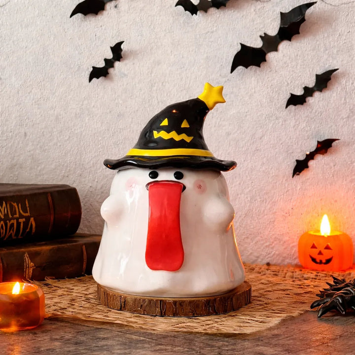 tasse fantôme déco à couvercle unique